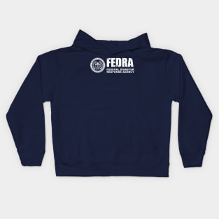 FEDRA Logo - TLOU Distressed style Kids Hoodie